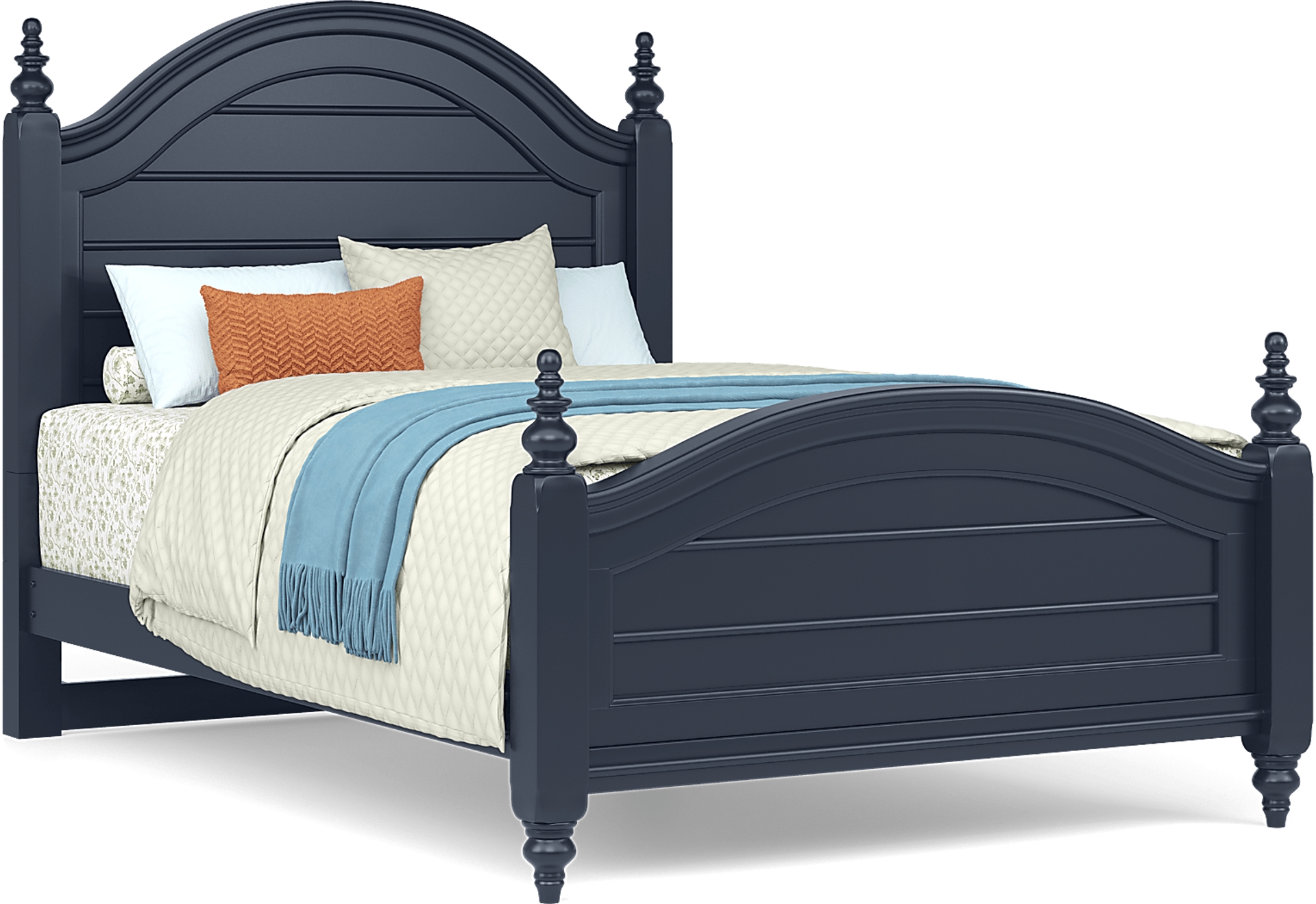 blue full bed