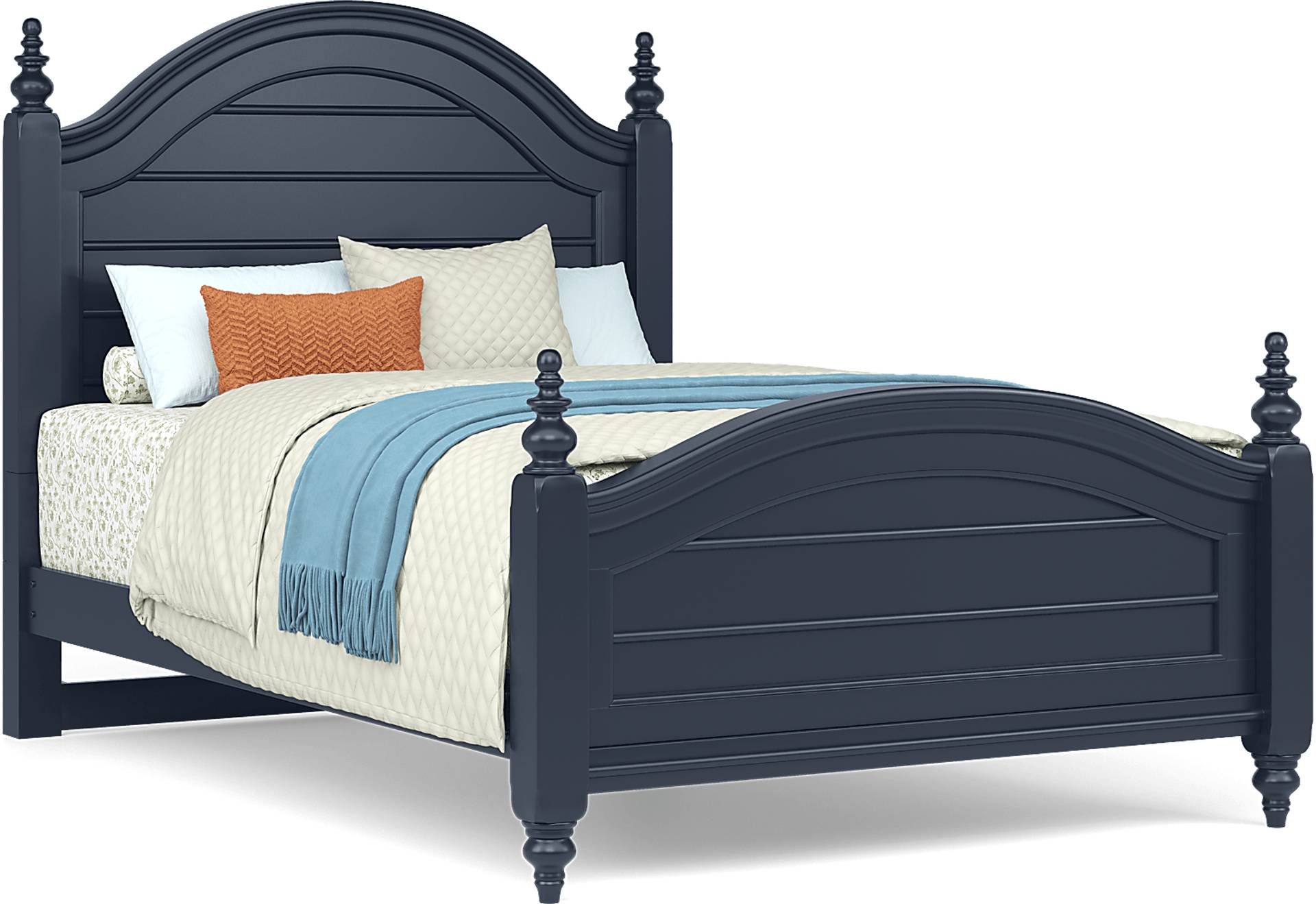 blue full bed