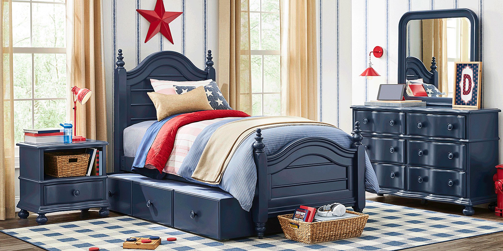 Twin poster bed discount