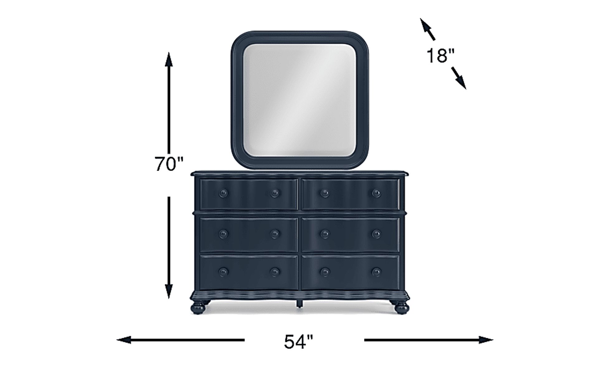 Dimension Image. Please refer to the Dimension Tab on this page for dimension details.