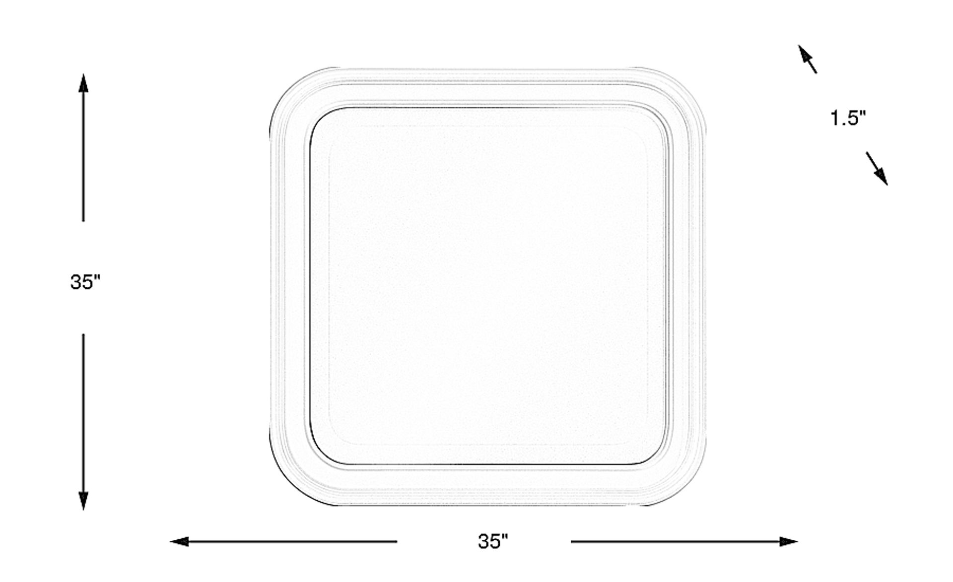 Dimension Image. Please refer to the Dimension Tab on this page for dimension details.