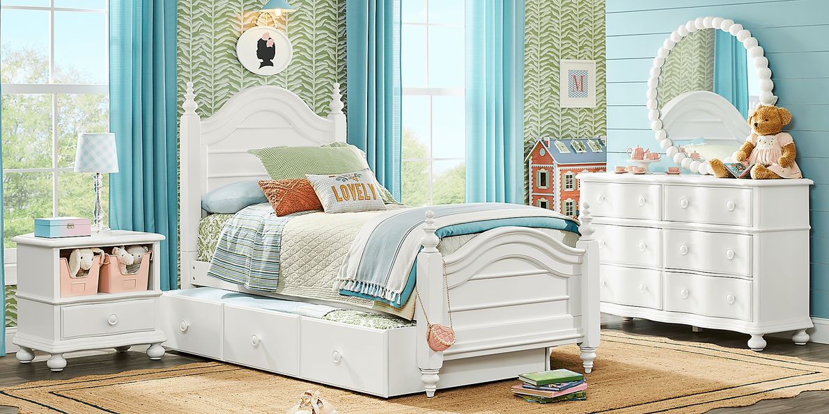 White poster bedroom set discount