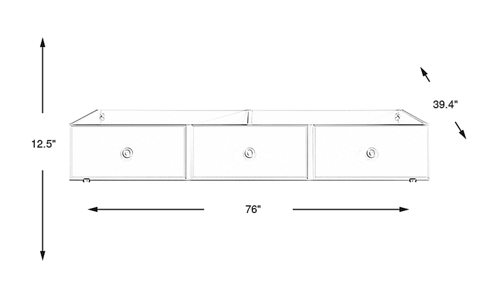 Dimension Image. Please refer to the Dimension Tab on this page for dimension details.