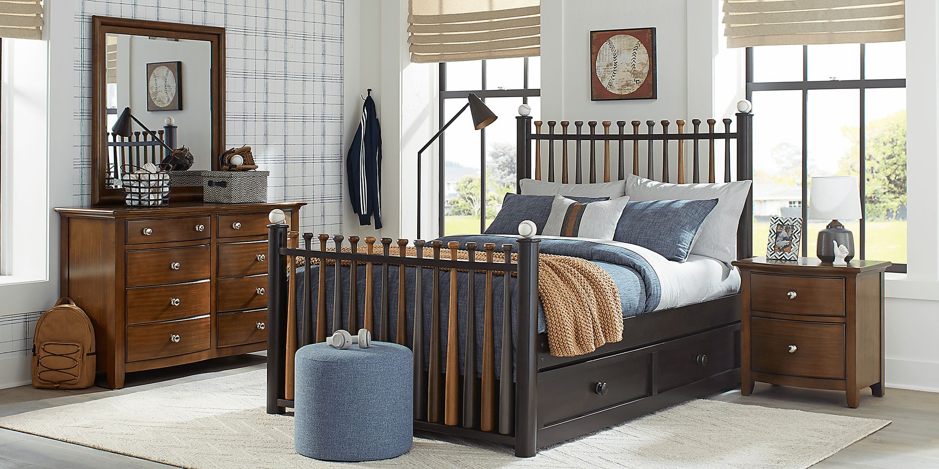 Kids Santa Cruz Gray Full Panel Bedroom - Image 5