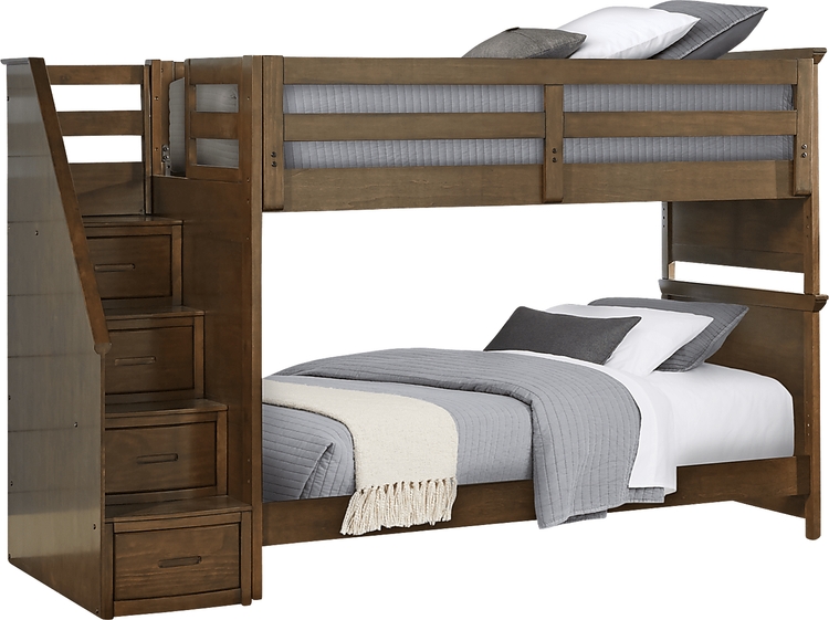 twin/twin step bunk bed