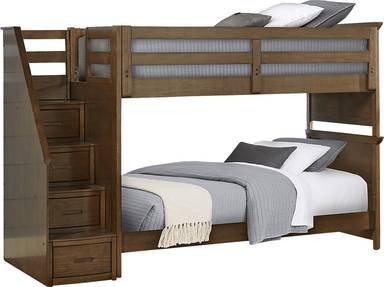 twin/twin step bunk bed