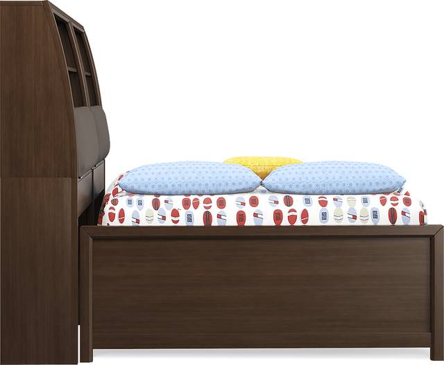 Kids Santa Cruz Cherry 5 Pc Full Bookcase Wall Bed - Thumbnail - Image 3