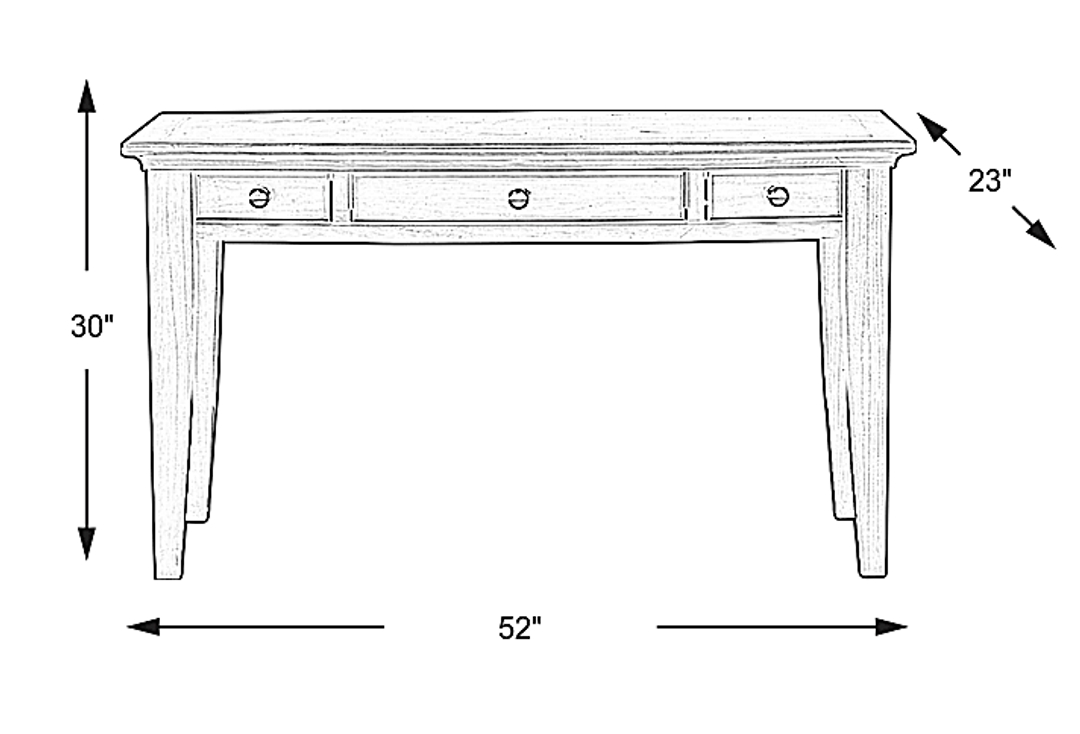 Kids Santa Cruz Brown Cherry Desk