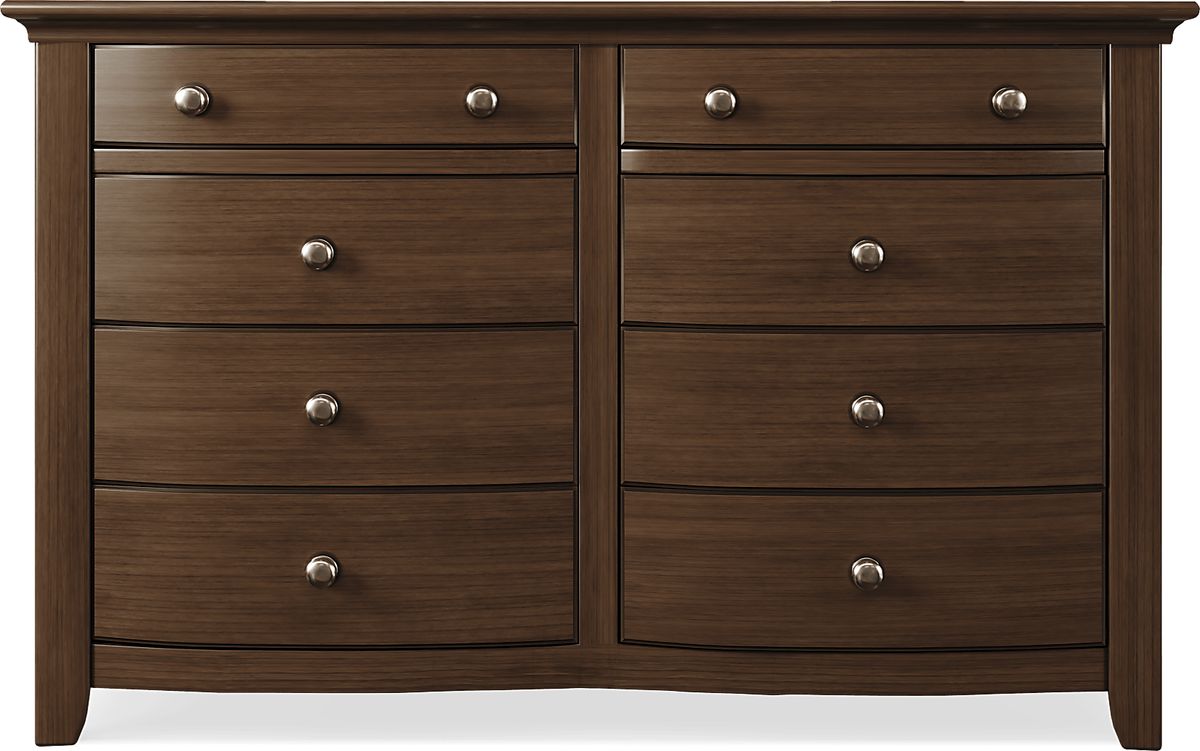 Santa Cruz Brown Cherry Dark Wood Dresser Rooms to Go