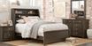 Kids Santa Cruz Gray 3 Pc Full Bookcase Bed
