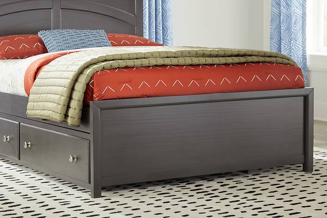 Kids Santa Cruz Gray 5 Pc Full Panel Bedroom - Thumbnail - Image 3