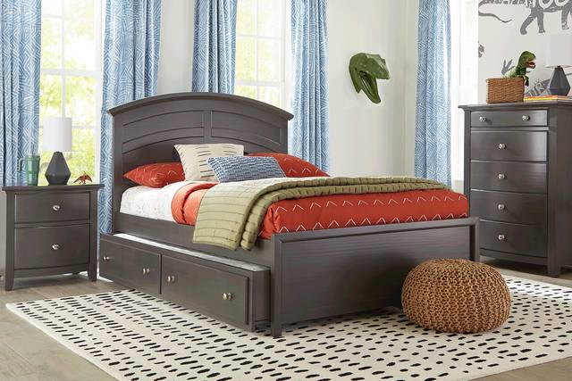 Kids Santa Cruz Gray Full Panel Bedroom - Thumbnail - Image 1