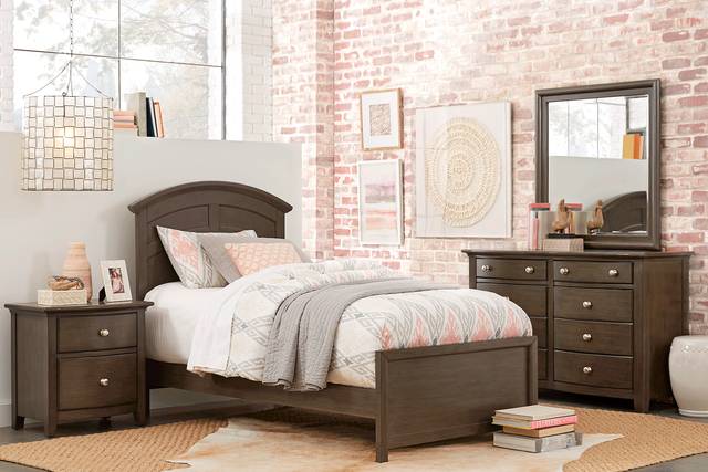 Kids Santa Cruz Gray 5 Pc Twin Panel Bedroom - Thumbnail - Image 1