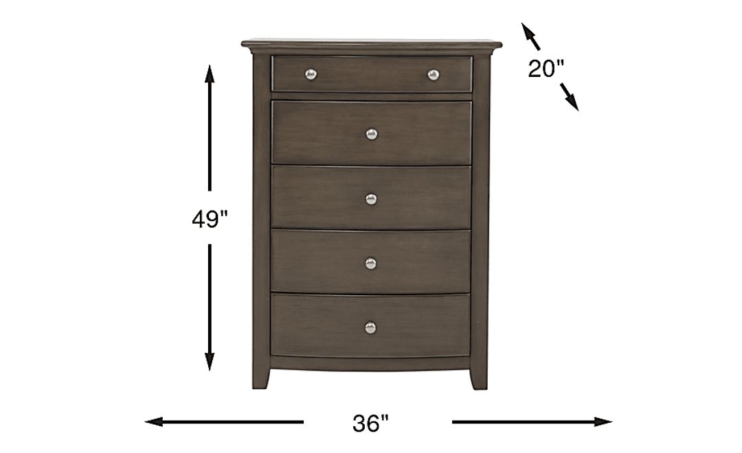 Kids Santa Cruz Gray Chest