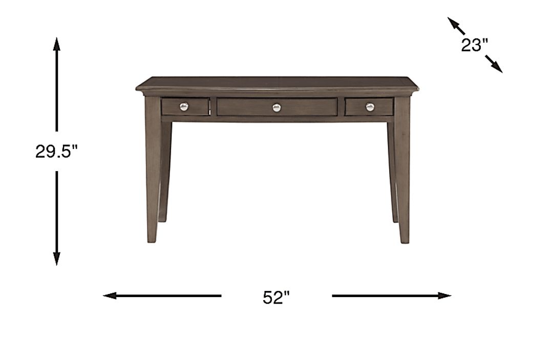 Kids Santa Cruz Gray Desk