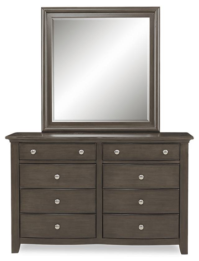 Kids Santa Cruz Gray Dresser & Mirror Set - Thumbnail - Image 1