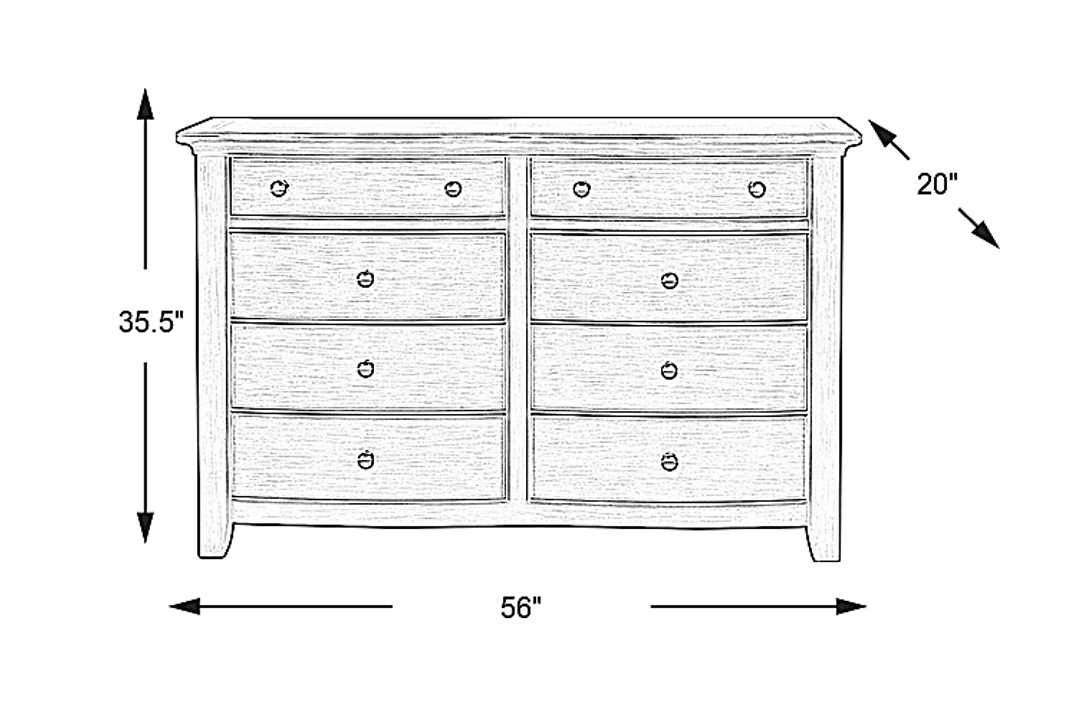 Kids Santa Cruz Gray Dresser