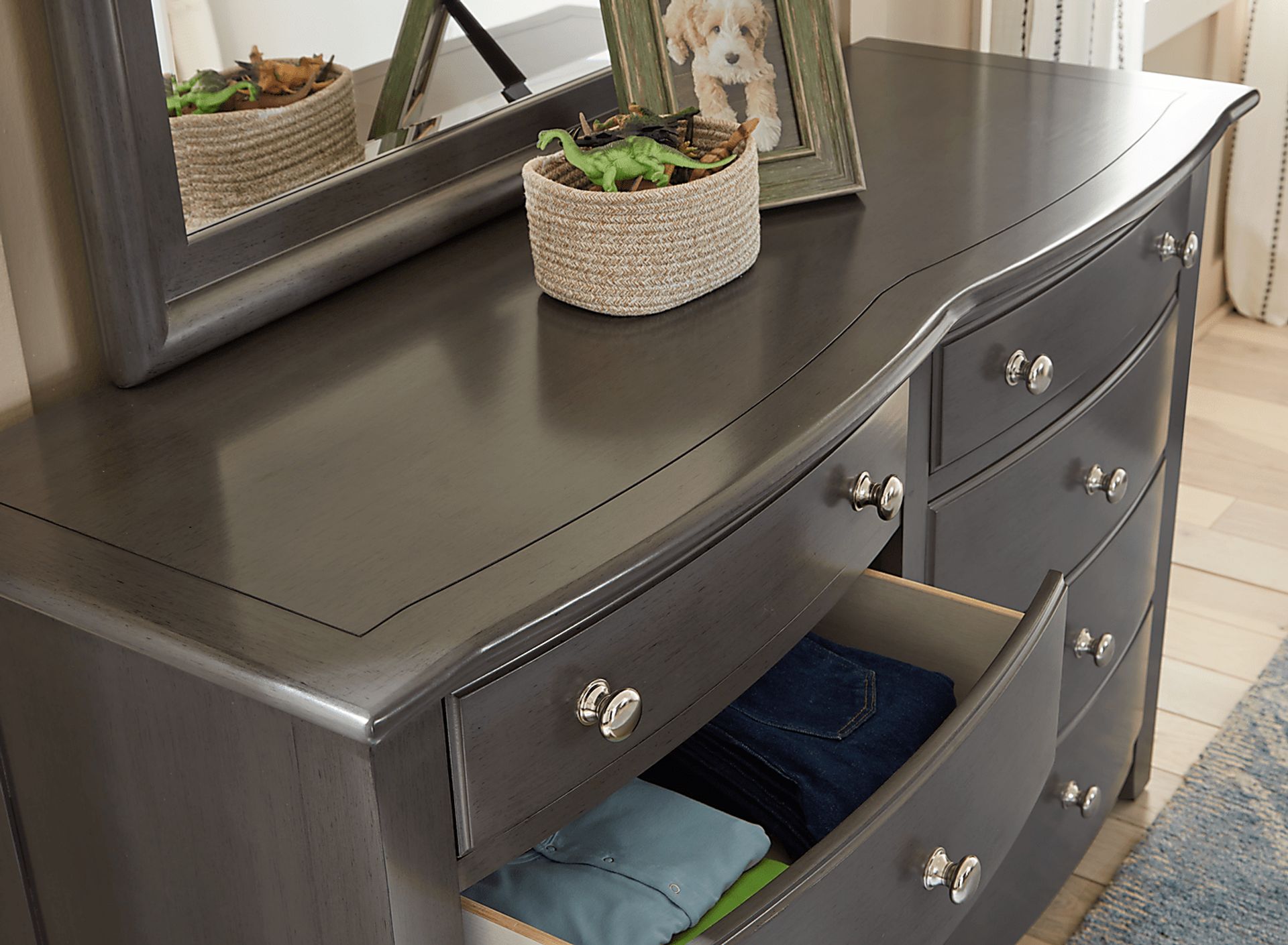 Kids Santa Cruz Gray Full Panel Bedroom - Image 7