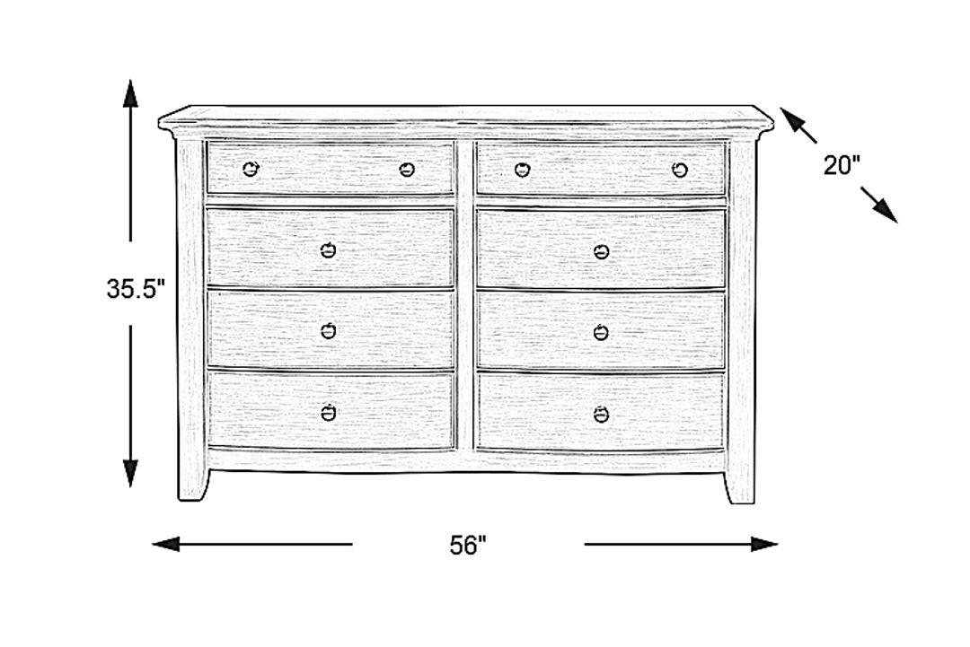 Kids Santa Cruz Gray Dresser