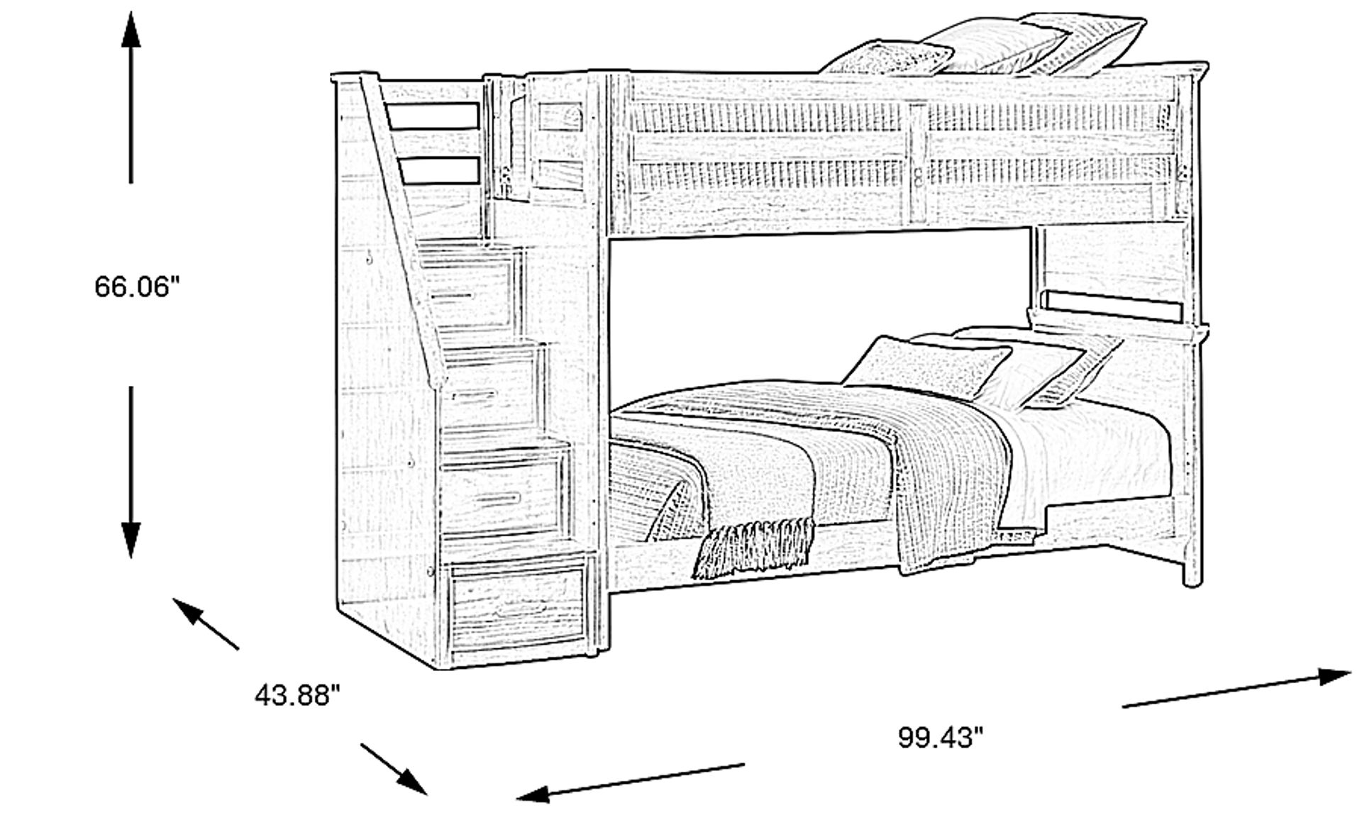 Dimension Image. Please refer to the Dimension Tab on this page for dimension details.