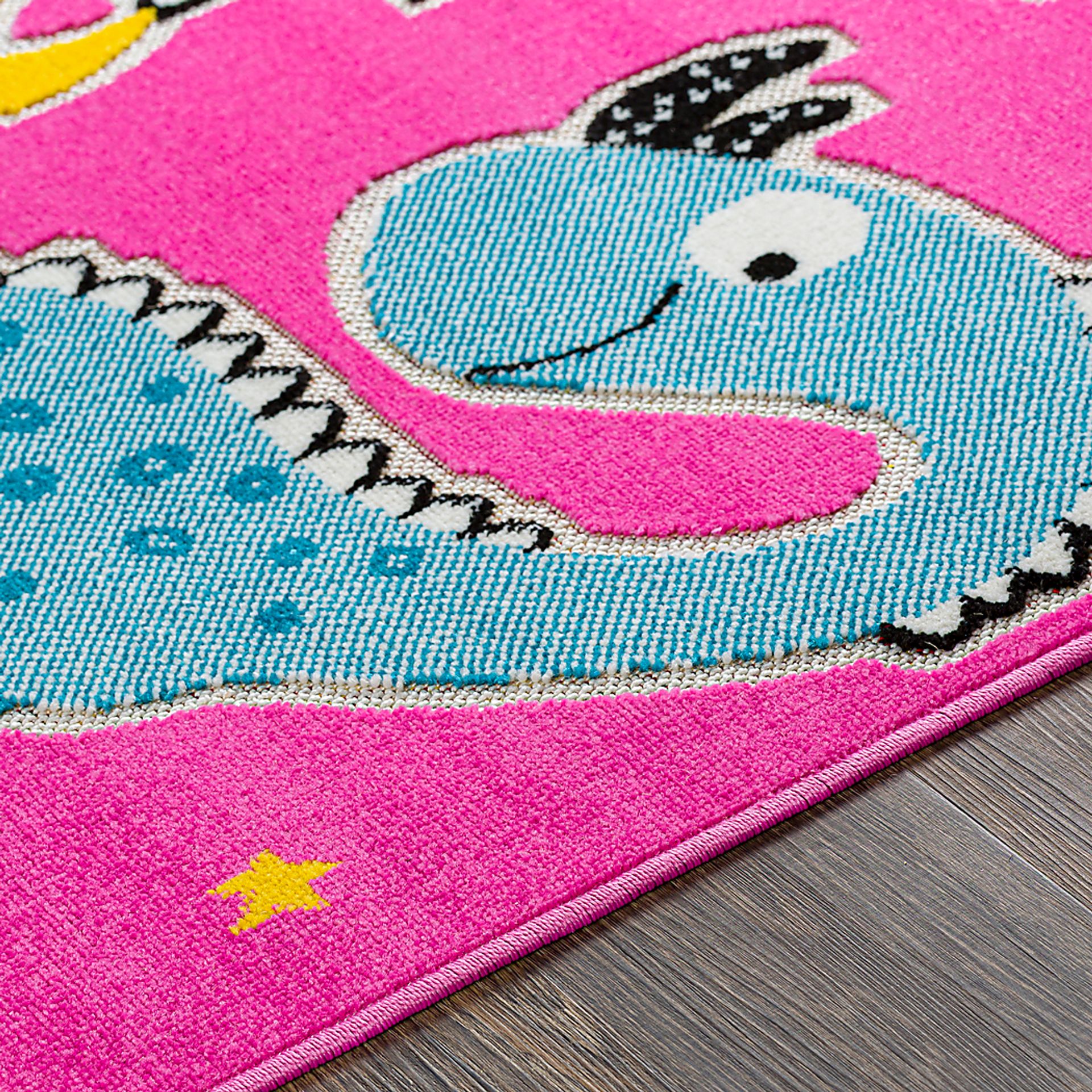 Kids Saurs Party Pink 5' x 7' Rug - Image 5