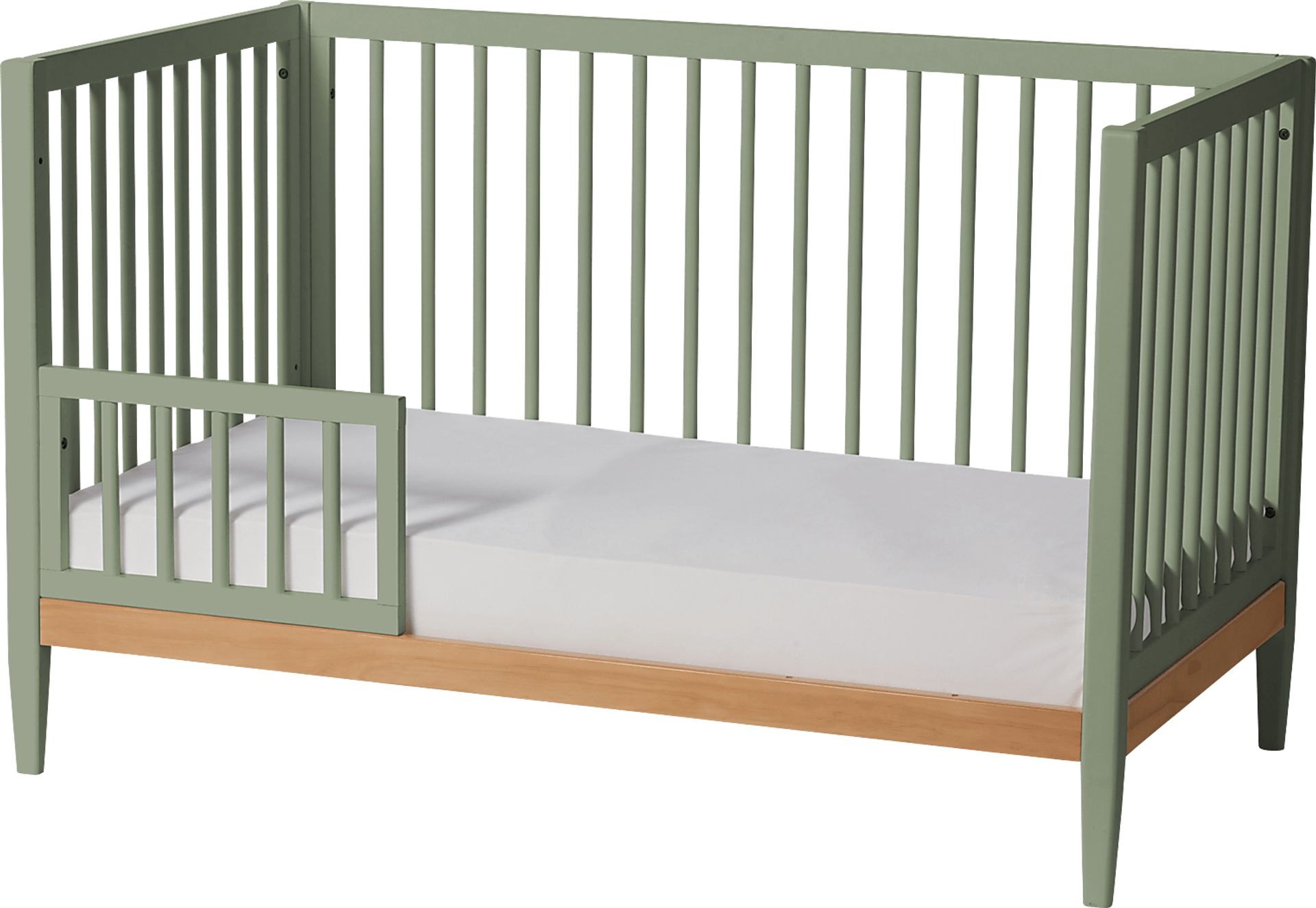 Kids Scola Green/Natural Convertible Crib - Image 3