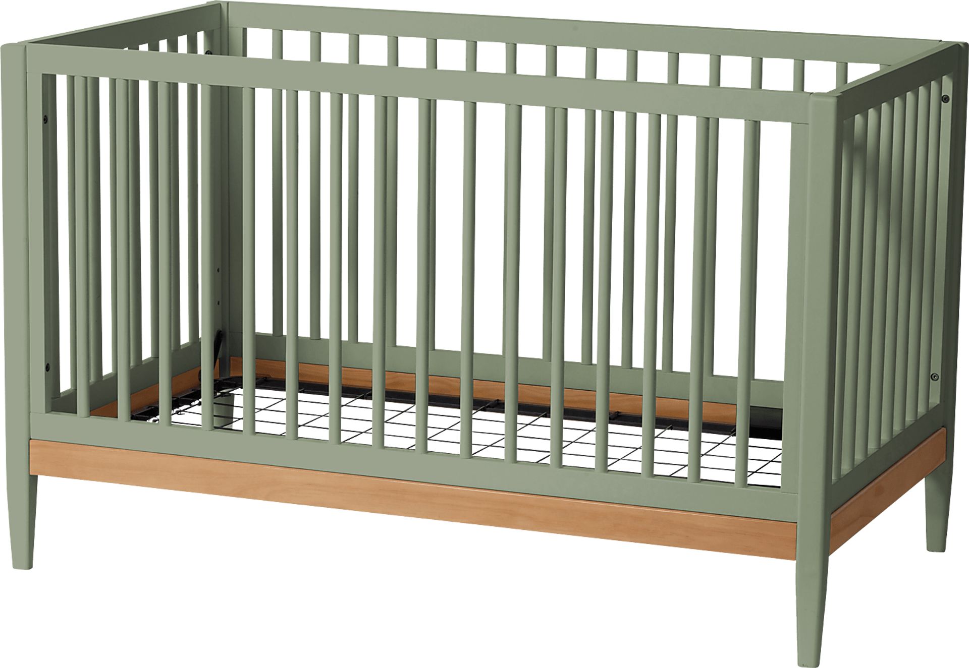 Kids Scola Green/Natural Convertible Crib - Image 5