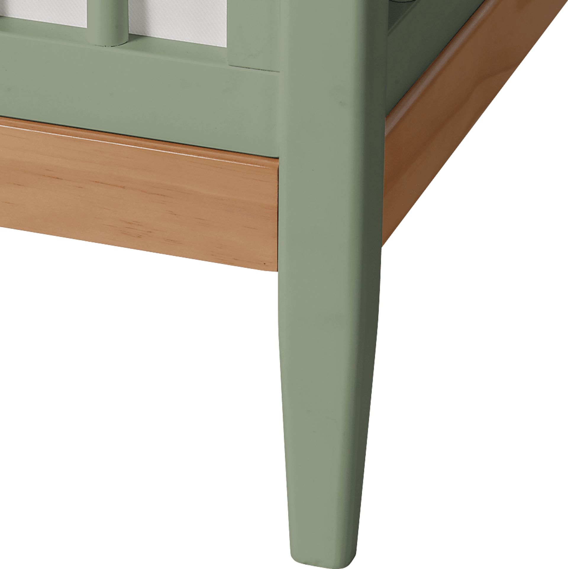Kids Scola Green/Natural Convertible Crib - Image 7