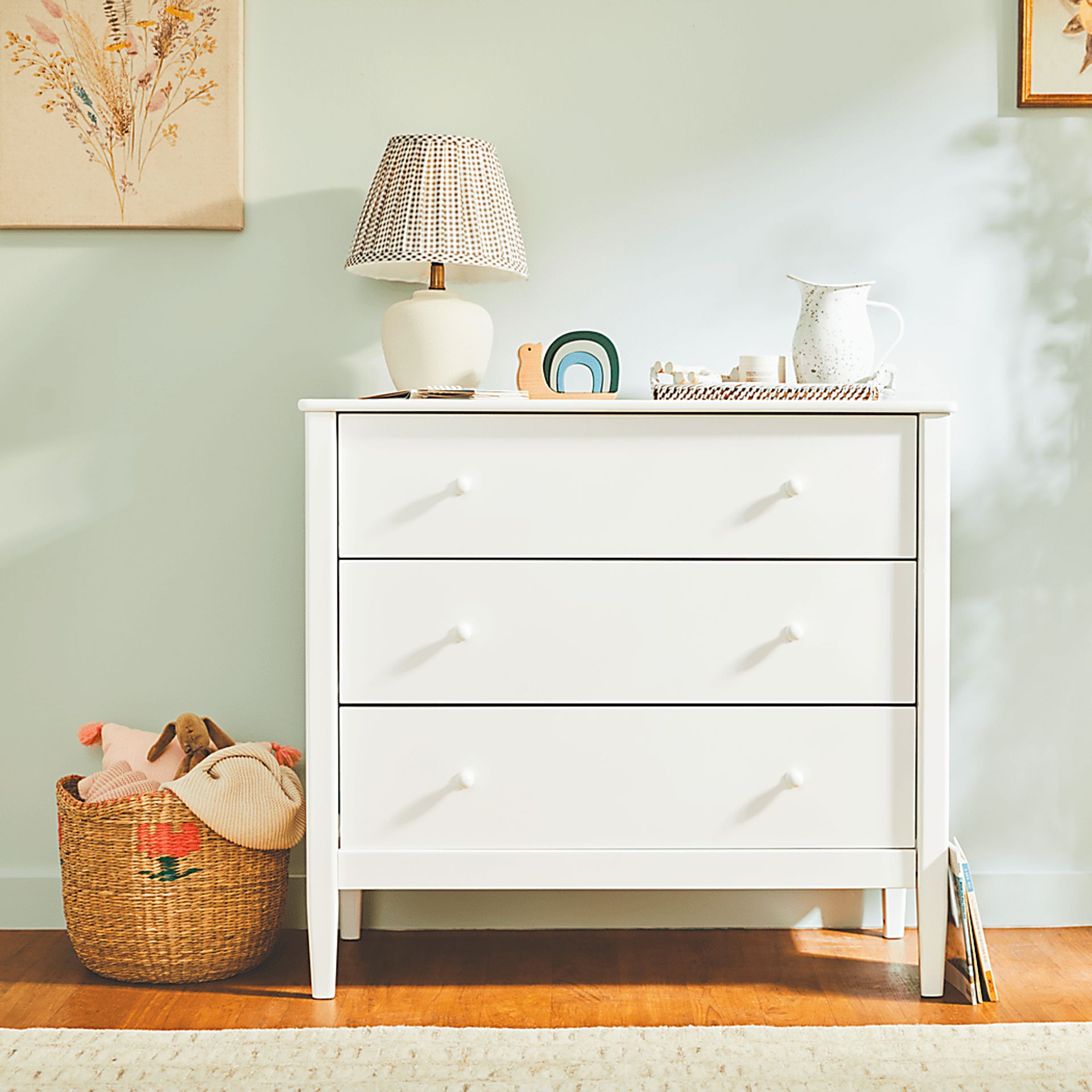 Kids Scola White 3 Drawer Dresser - Image 2