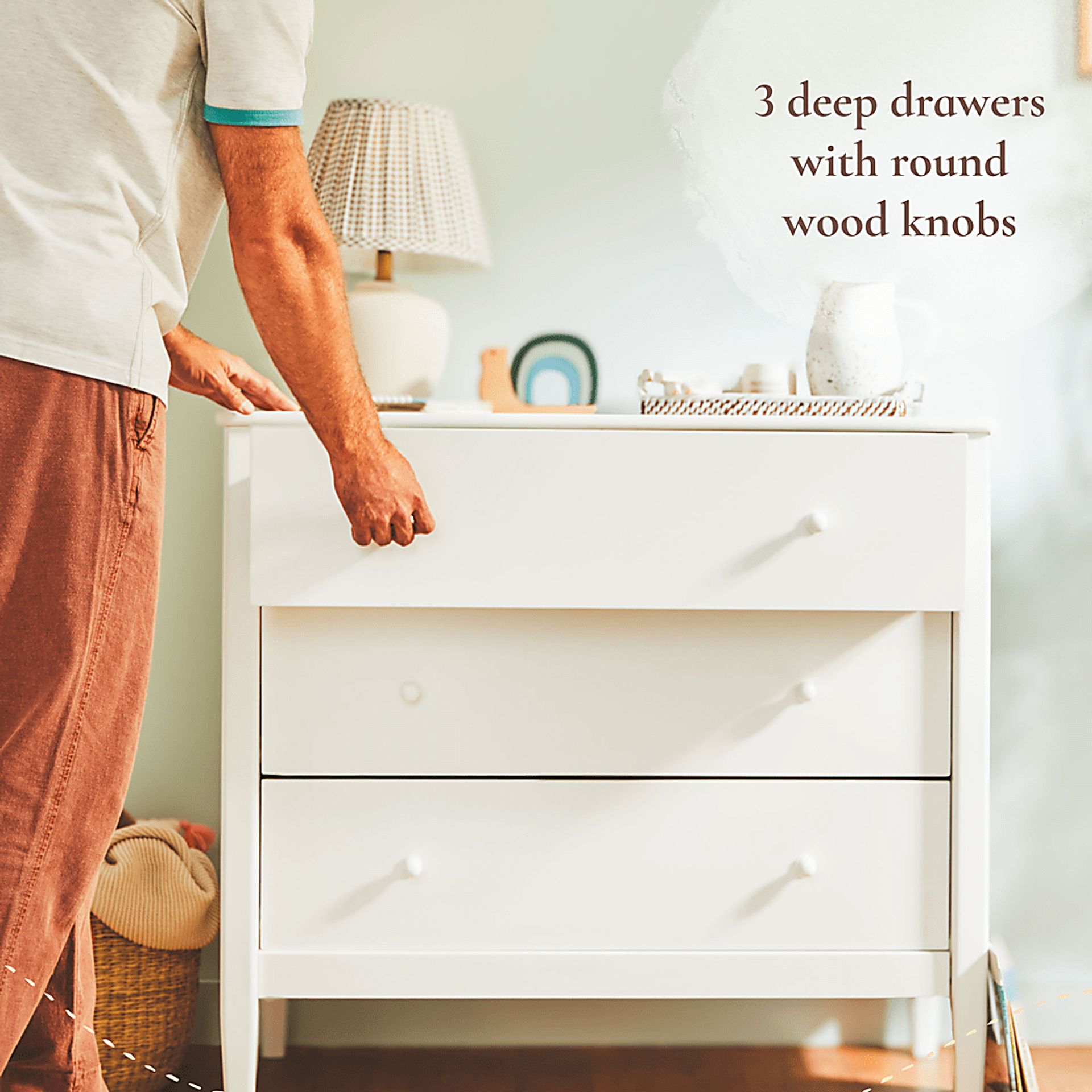 Kids Scola White 3 Drawer Dresser - Image 5