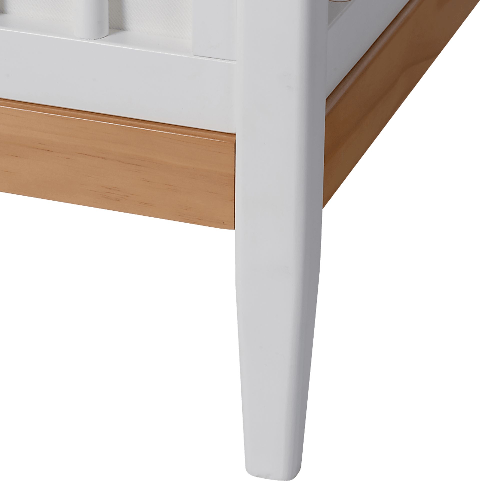 Kids Scola White/Natural Convertible Crib - Image 11