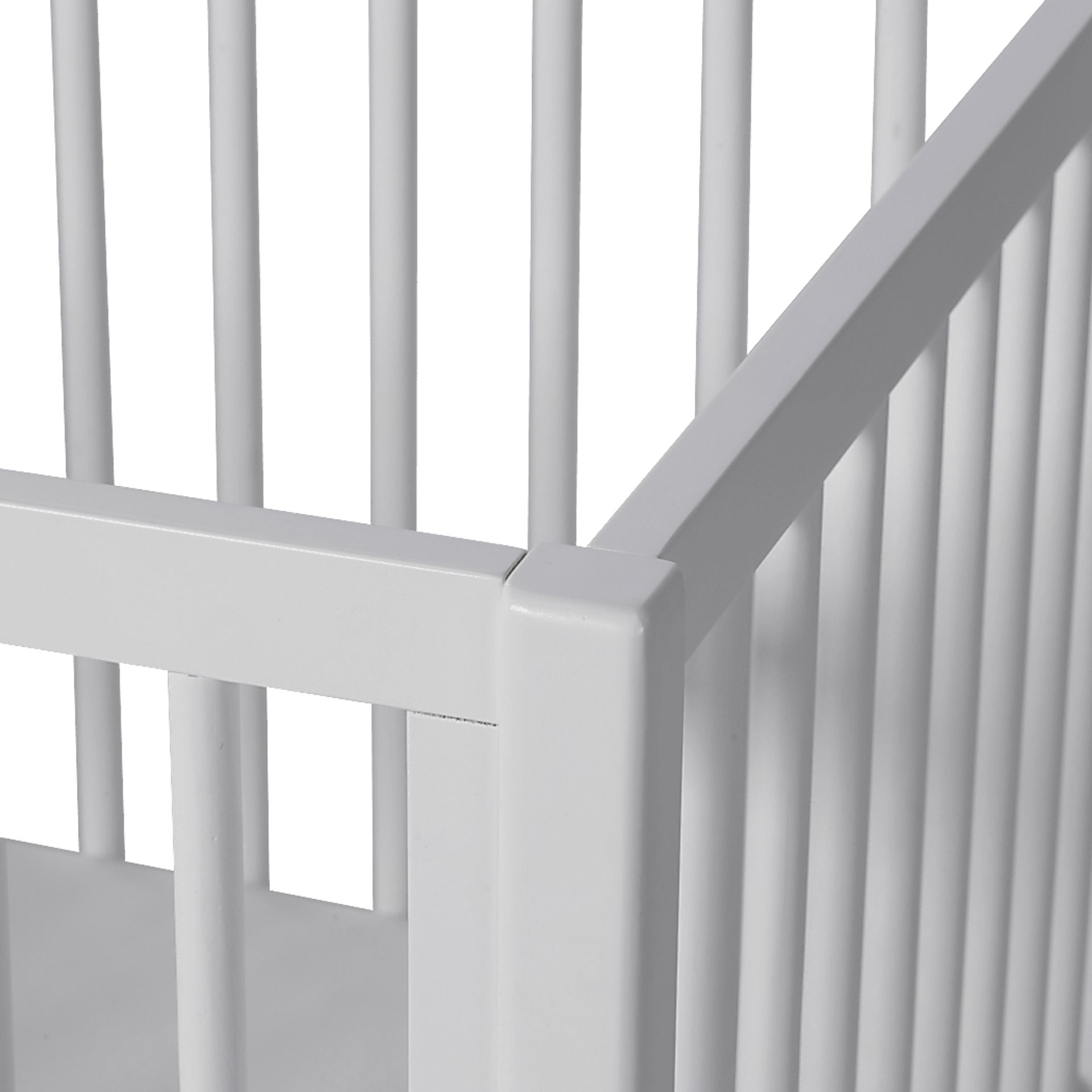 Kids Scola White/Natural Convertible Crib - Image 3