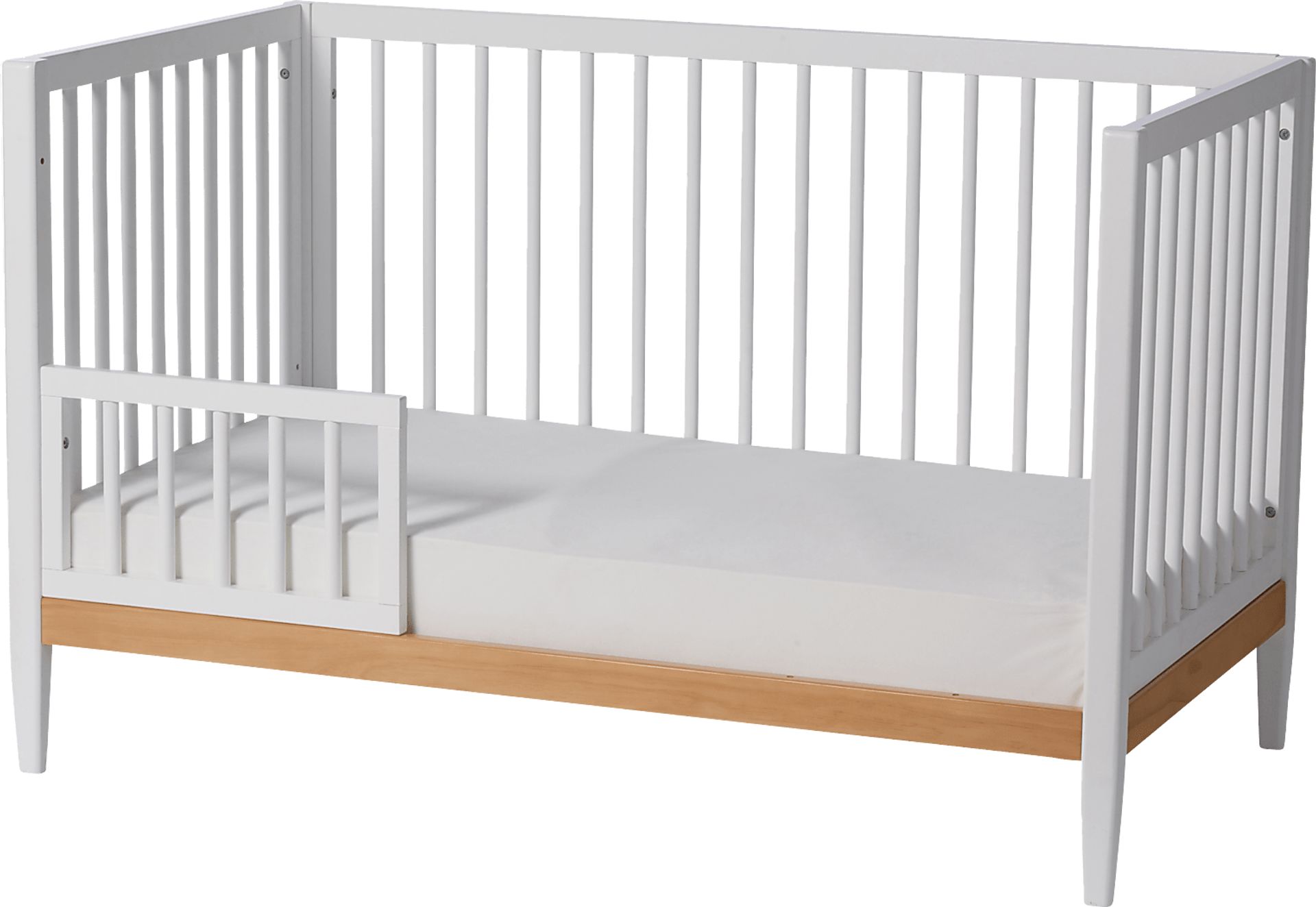 Kids Scola White/Natural Convertible Crib - Image 8