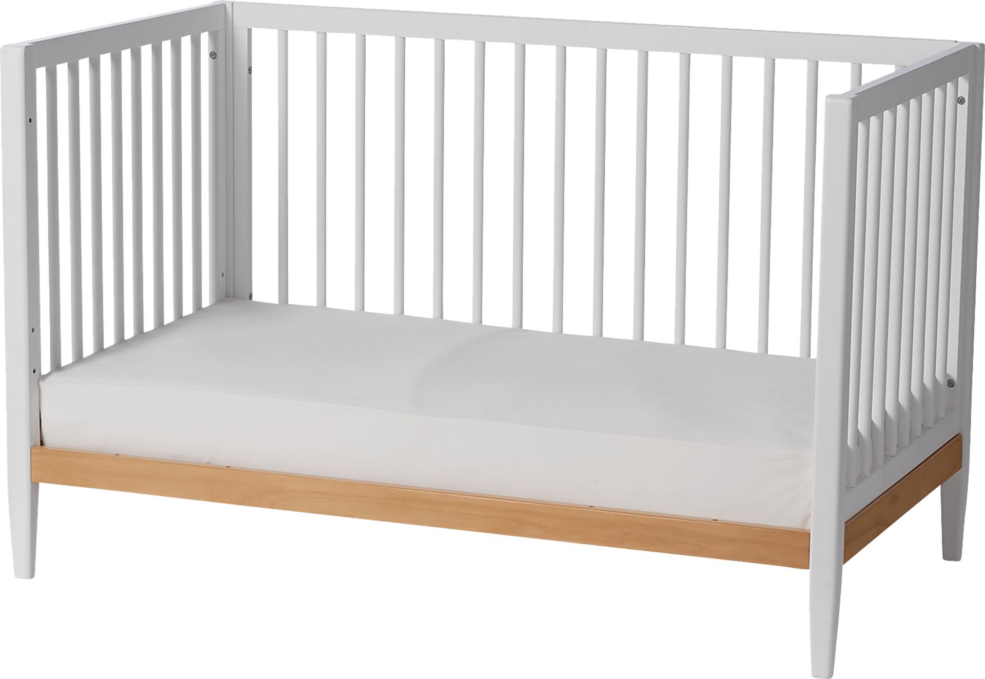 Kids Scola White/Natural Convertible Crib - Image 9