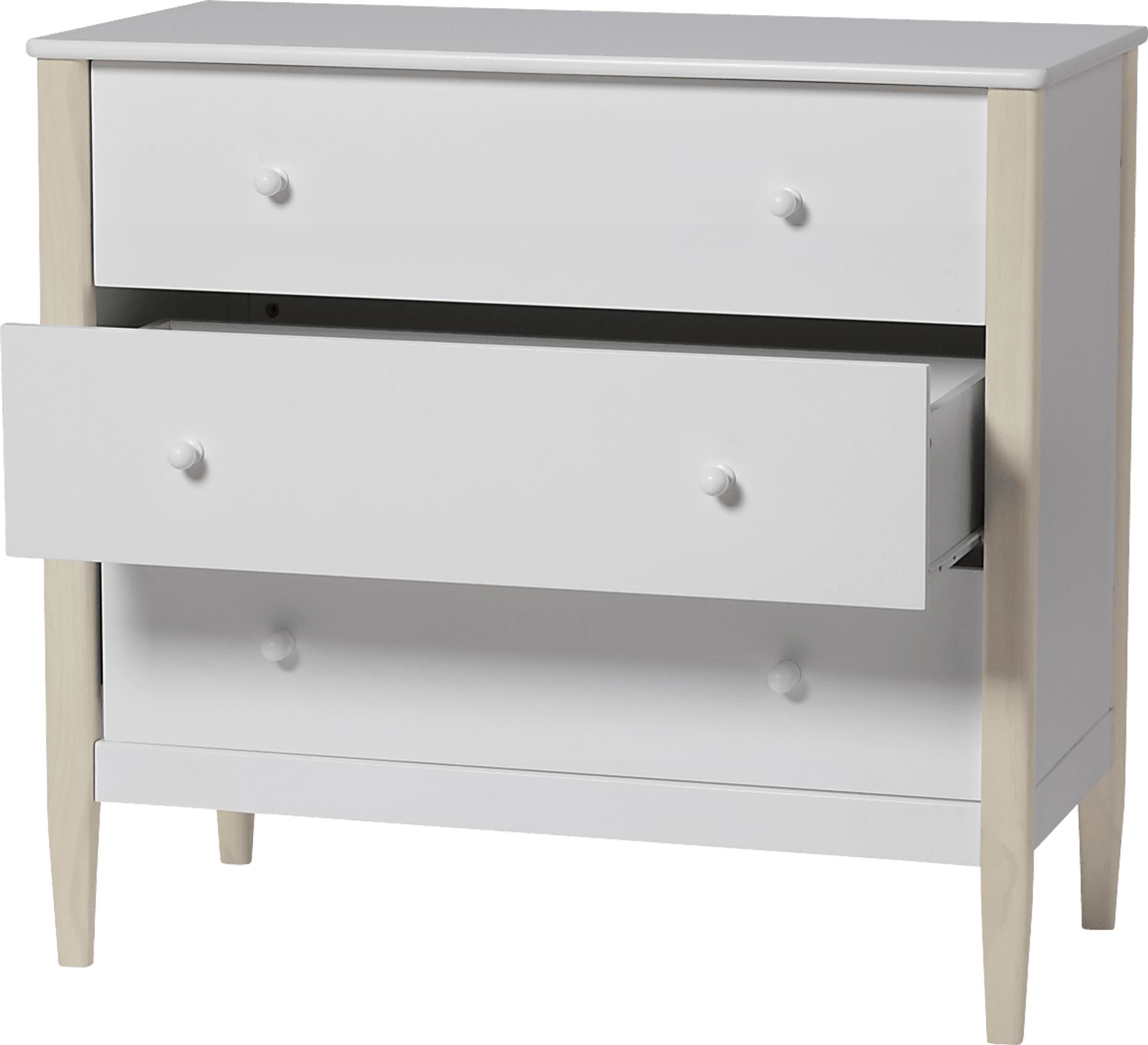 Kids Scola White/Washed 3 Drawer Dresser - Image 3