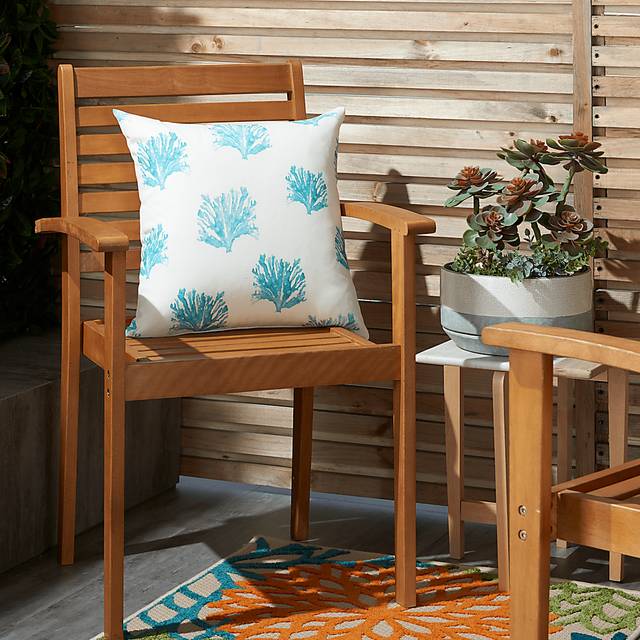 Kids Seaflower Teal Accent Pillow - Thumbnail - Image 4