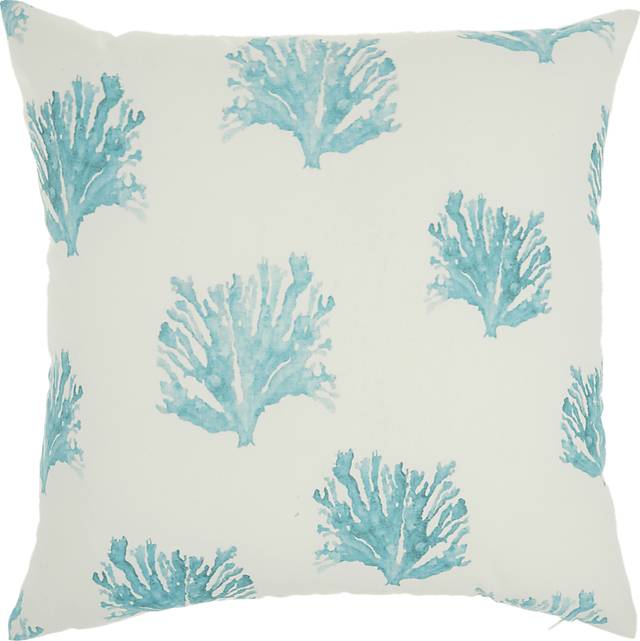 Kids Seaflower Teal Accent Pillow - Thumbnail - Image 1