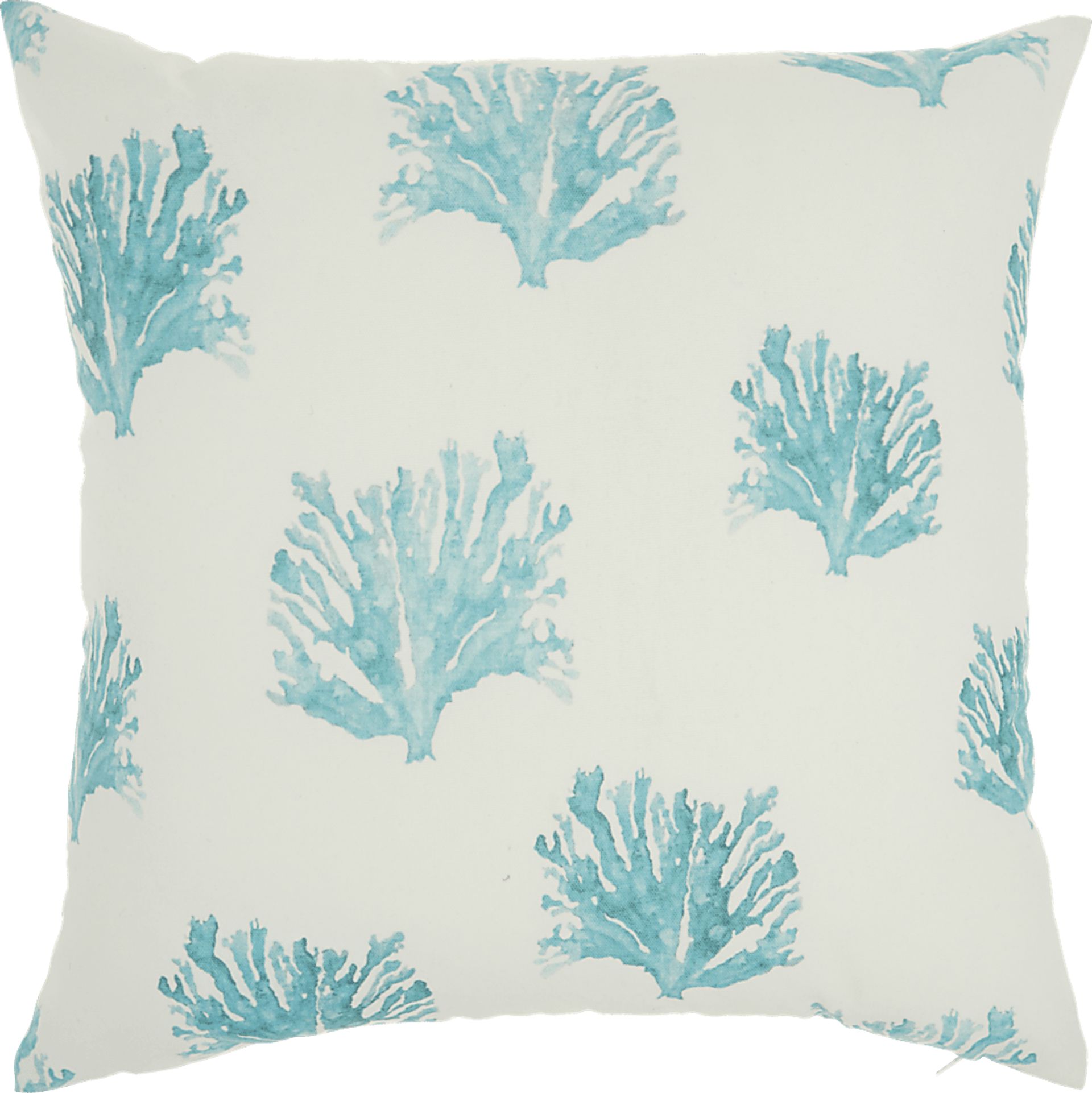 Kids Seaflower Teal Accent Pillow - Image 1