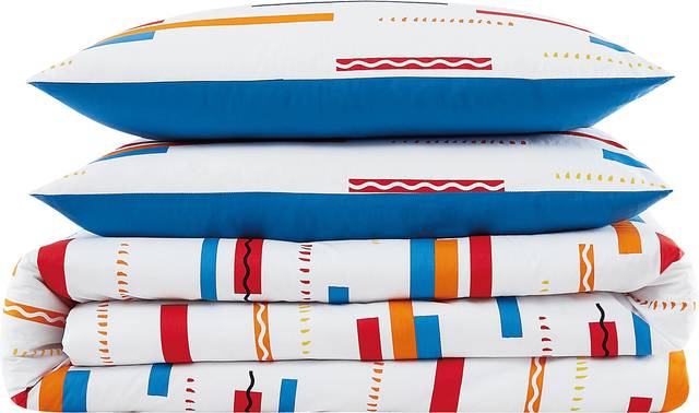 Kids Serpentine Stripe Multi 3 Pc Full Comforter Set - Thumbnail - Image 5