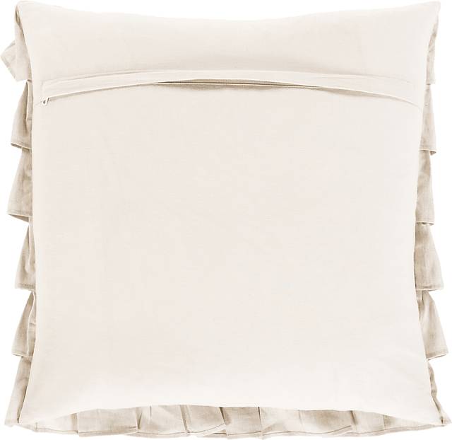 Kids Shabby Ruffle Ivory Accent Pillow - Thumbnail - Image 2