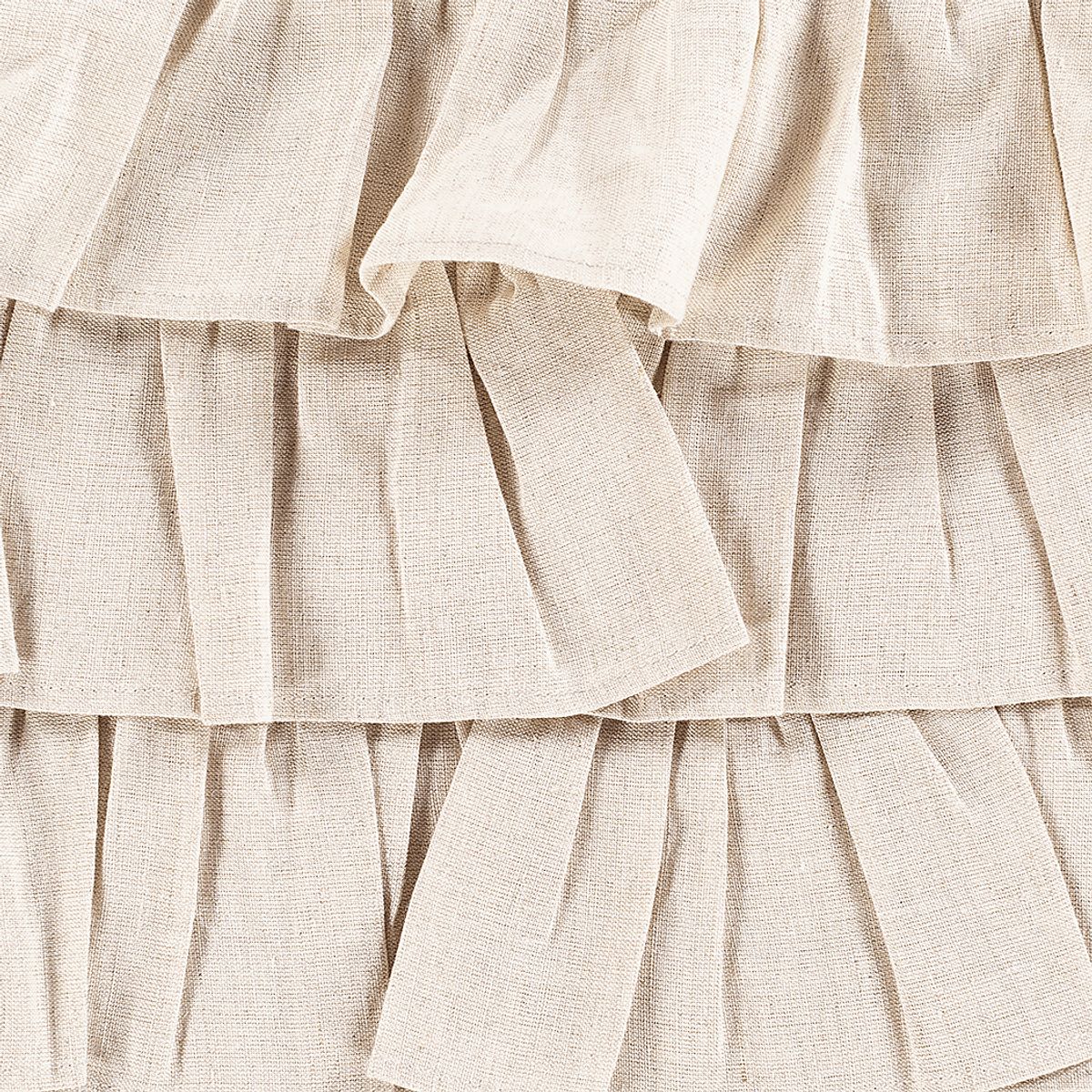 Shabby Ruffle Ivory Beige Accent Pillow | Rooms to Go