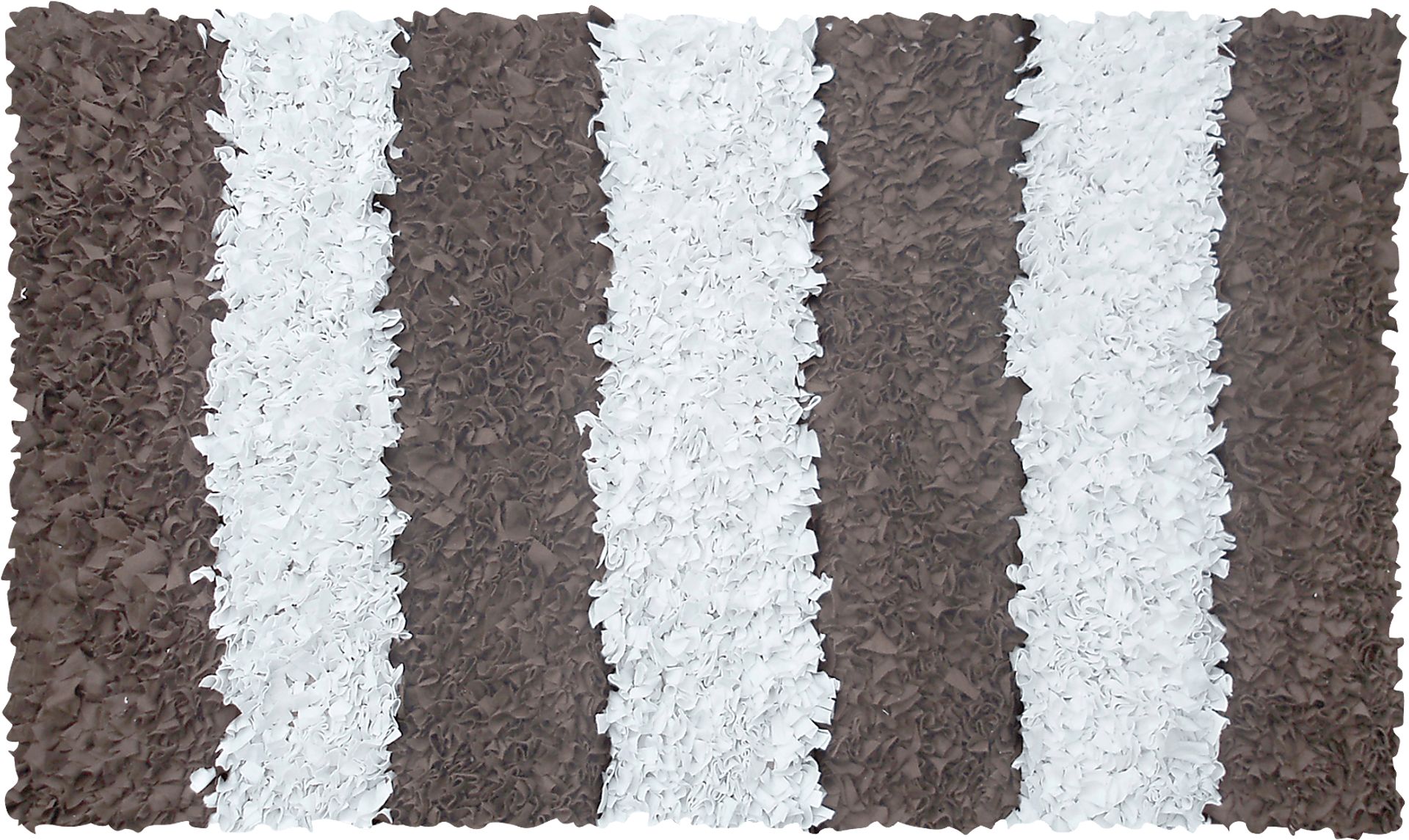 Kids Shaggy Stripes Brown 2'8 x 4'8 Rug - Image 1