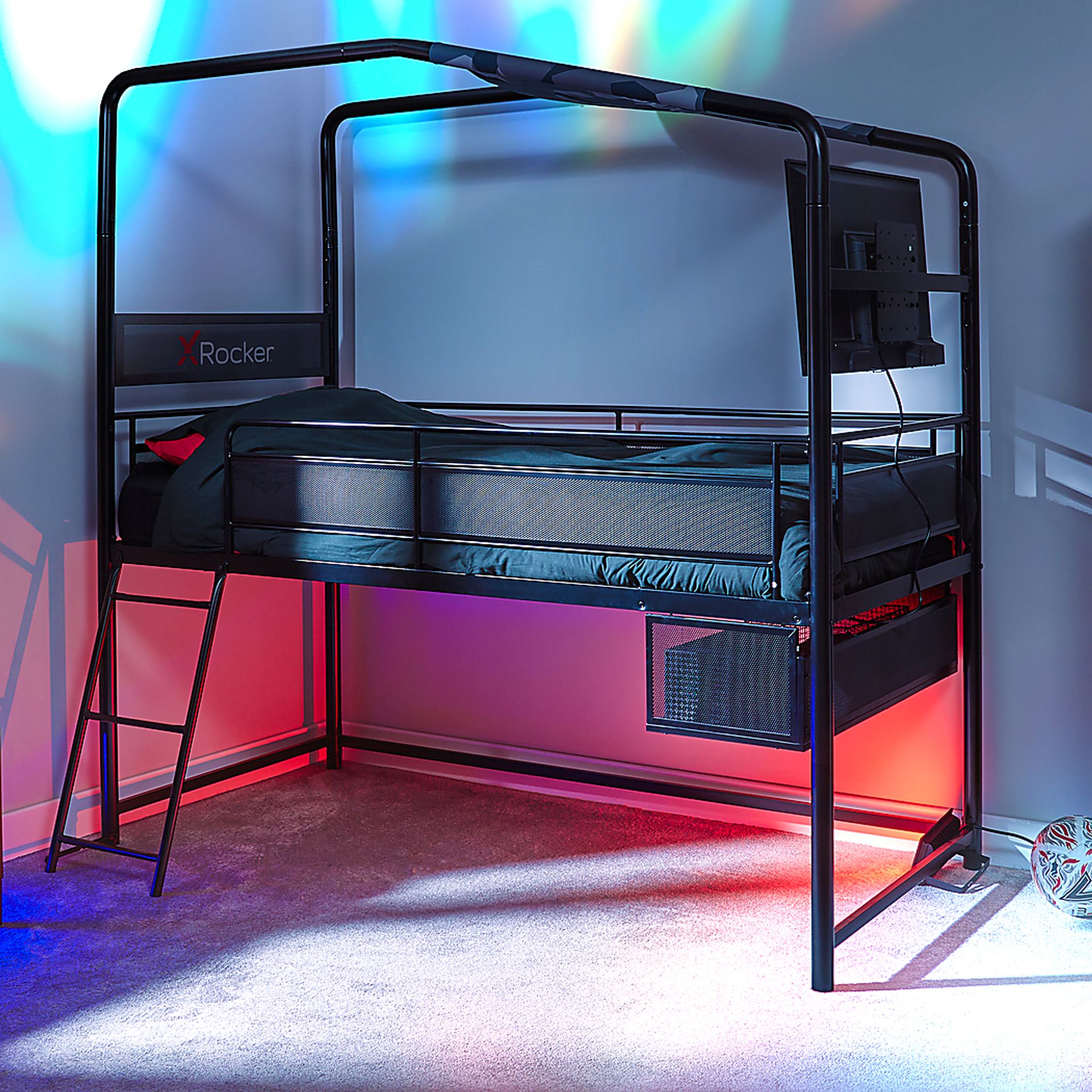 Kids Shanin Black Twin Gaming Bed - Image 4
