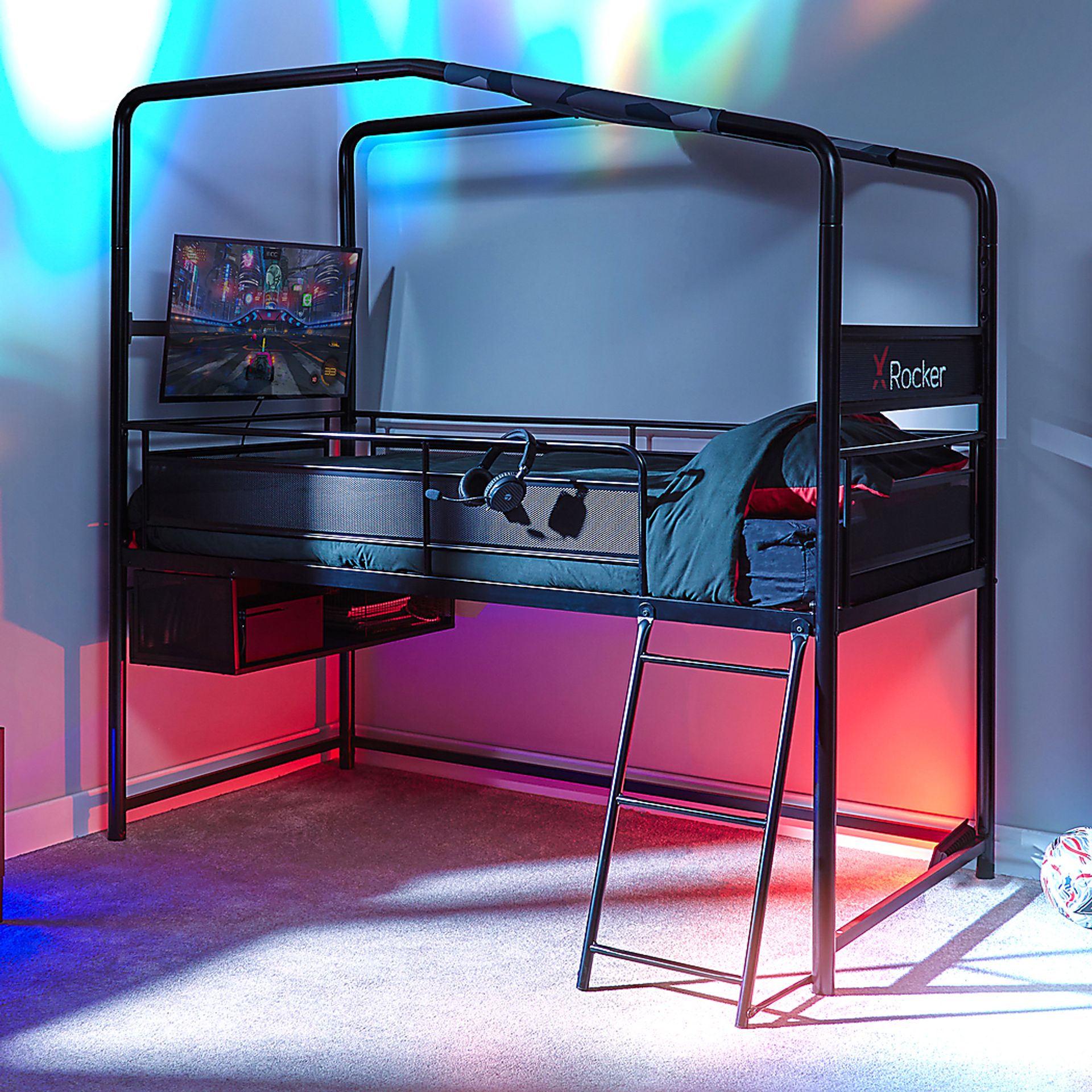 Kids Shanin Black Twin Gaming Bed - Image 5