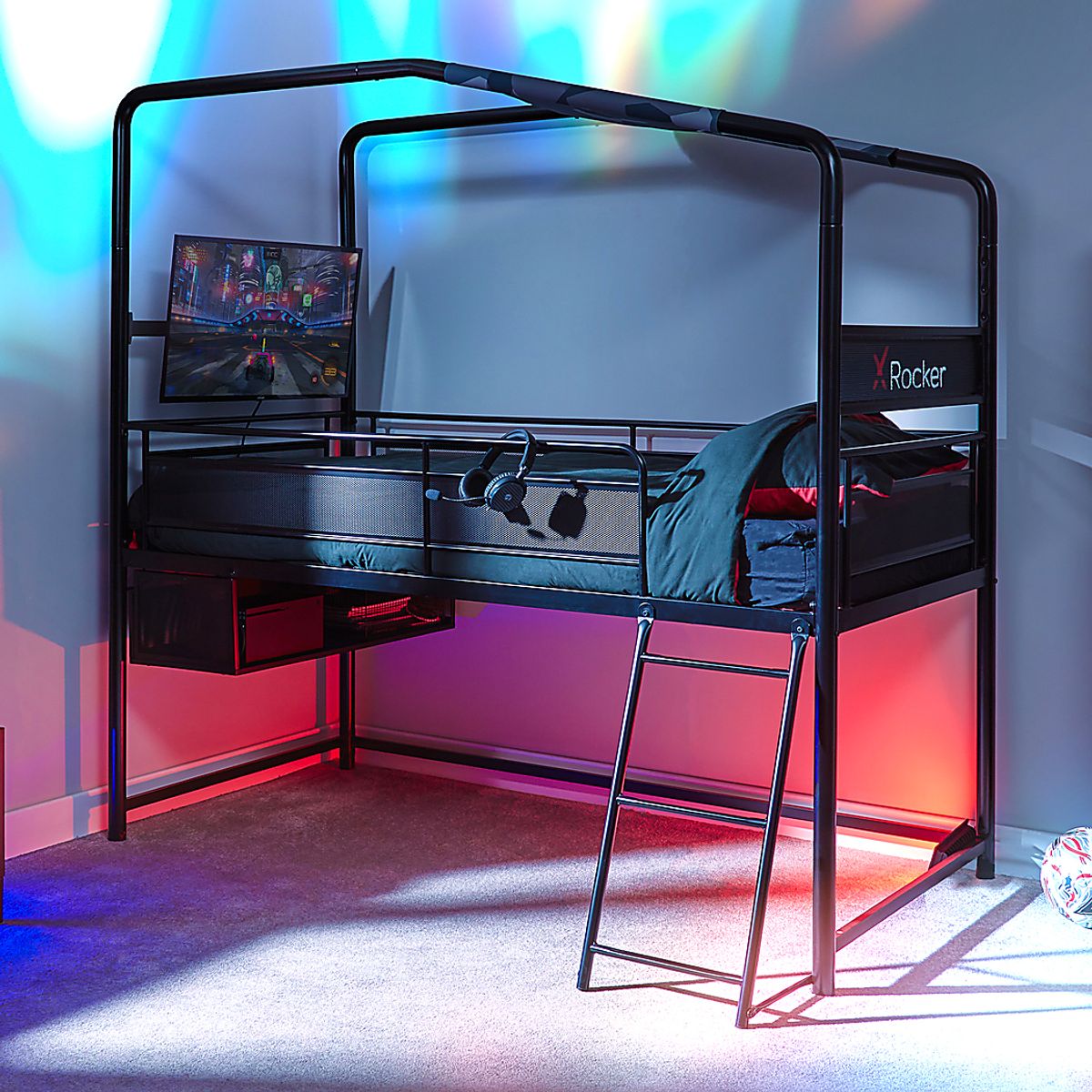 Shanin Black Twin Bed | Rooms to Go