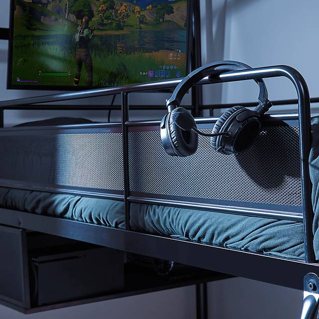 Kids Shanin Black Twin Gaming Bed - Thumbnail - Image 6
