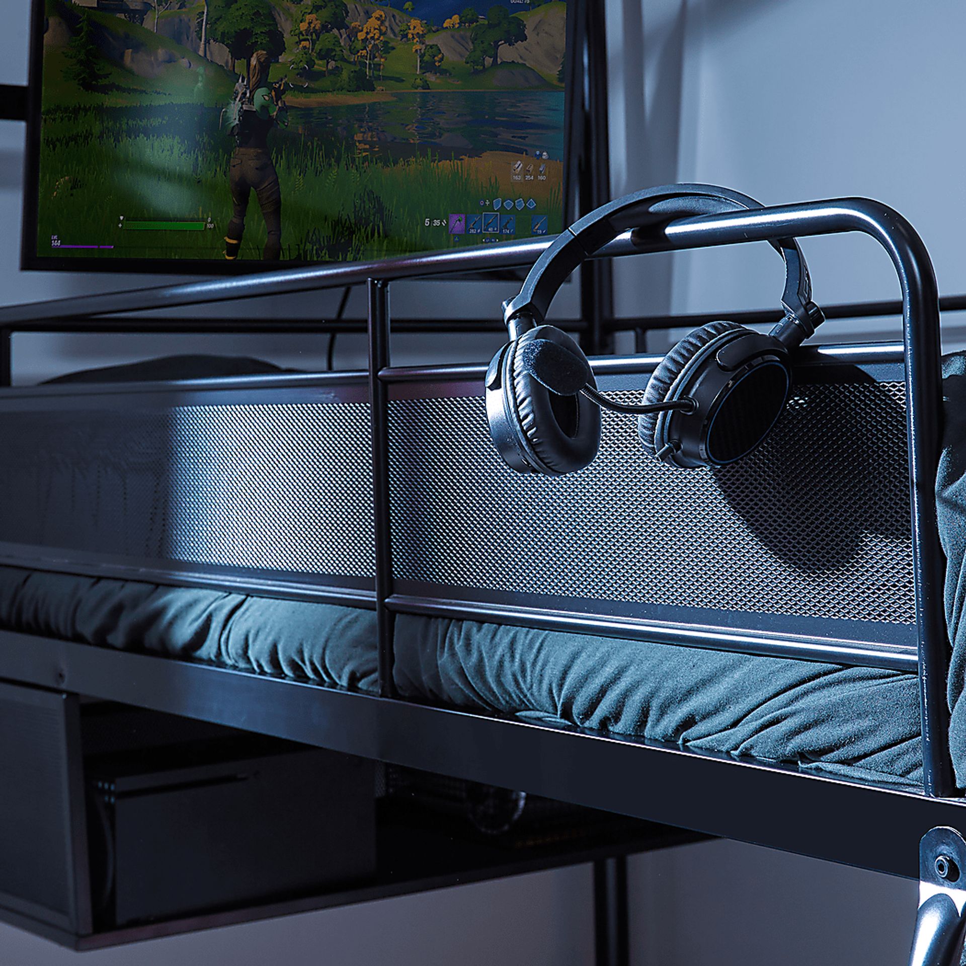 Kids Shanin Black Twin Gaming Bed - Image 6