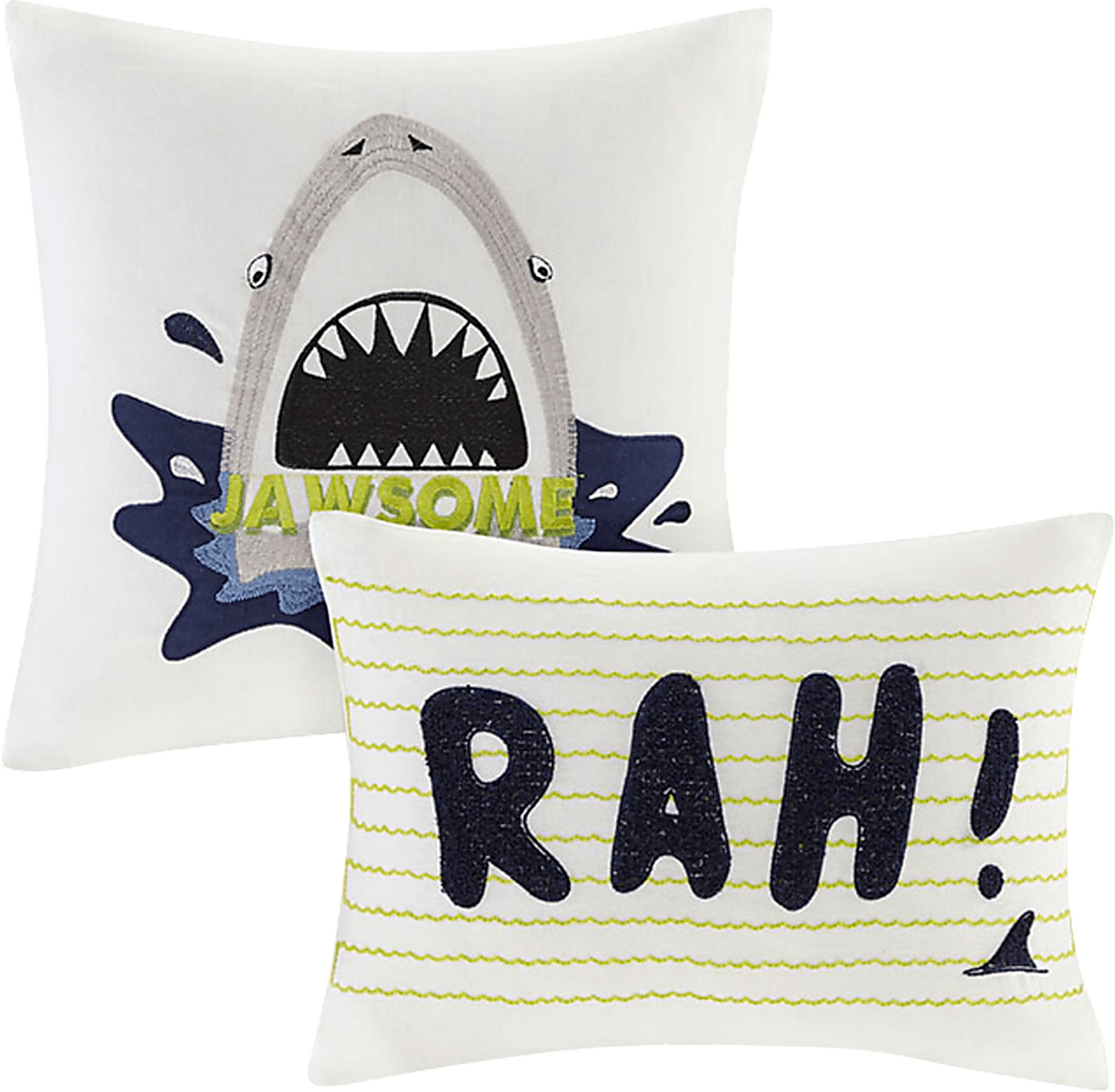 Kids Shark Mood Navy 4 Pc Twin Coverlet Set - Image 2