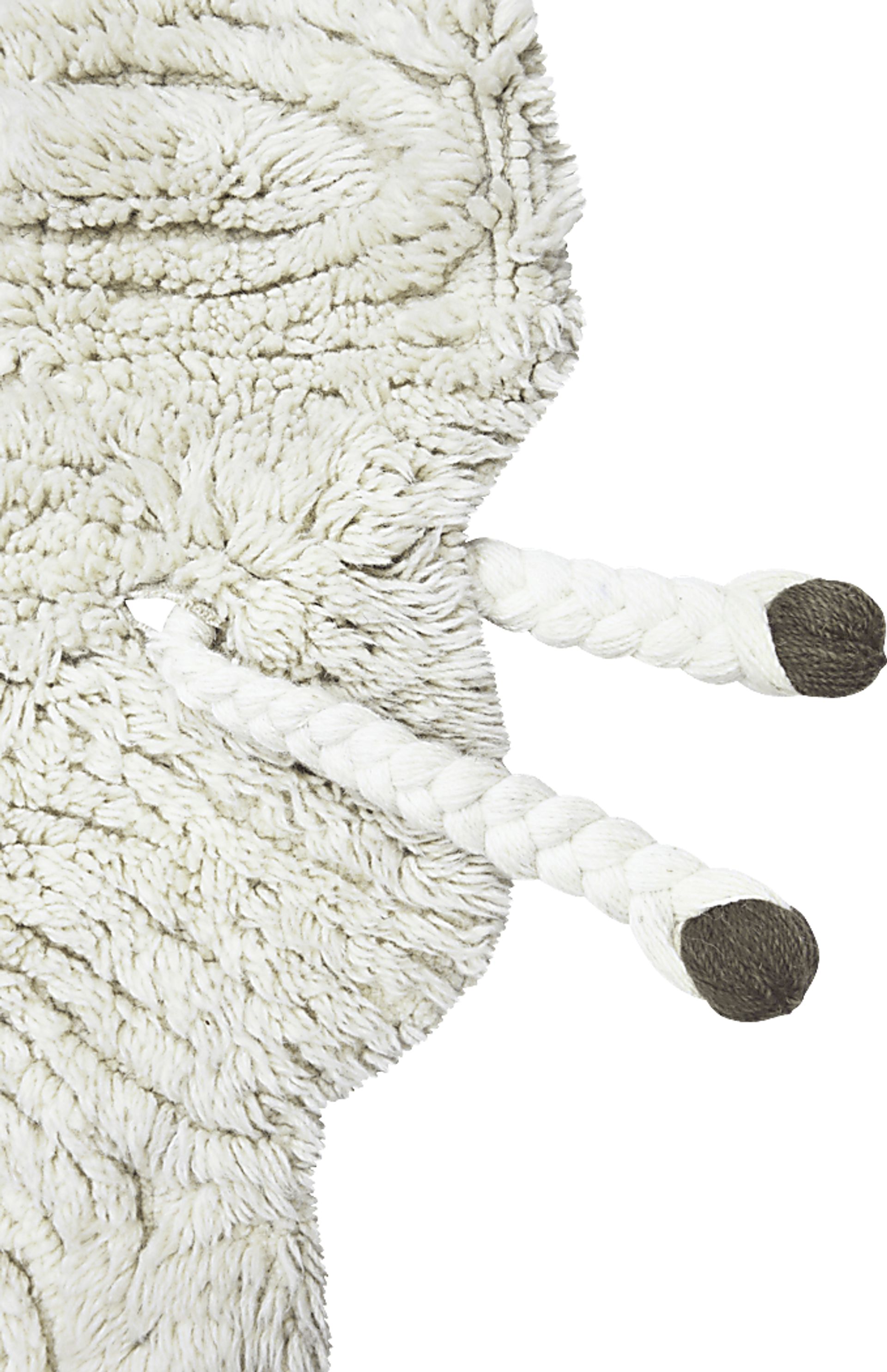 Kids Sheep White 4' x 5'7 Machine Washable Rug - Image 10