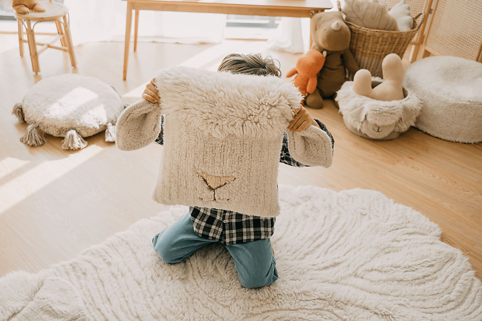 Kids Sheep White Pillow - Image 5